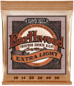 Ernie Ball Earthwood Phosphor Bronze Extra Light Acoustic Guitar Strings - 10-50 Gauge (P02150) - Image 2