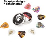 Pick Geek Guitar Picks - 16 Cool Custom Guitar Picks For Your Electric, Acoustic, or Bass Guitar - X-Heavy, Heavy, Medium & Light - Presented in a Luxury Metal Pocket Box - Image 3
