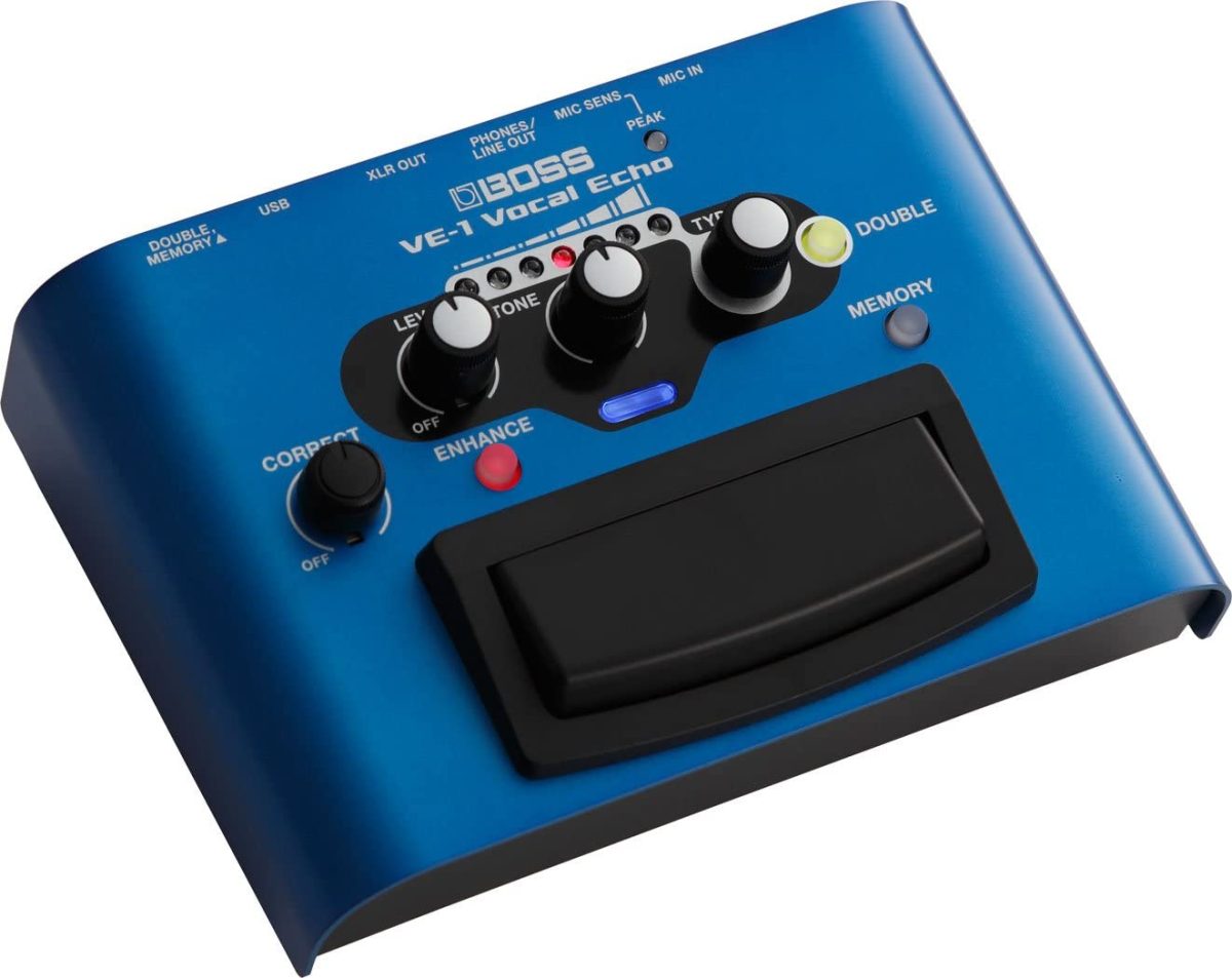 BOSS Vocal Echo Effects Processor Stompbox Guitar Pedal, (VE-1) - Image 2