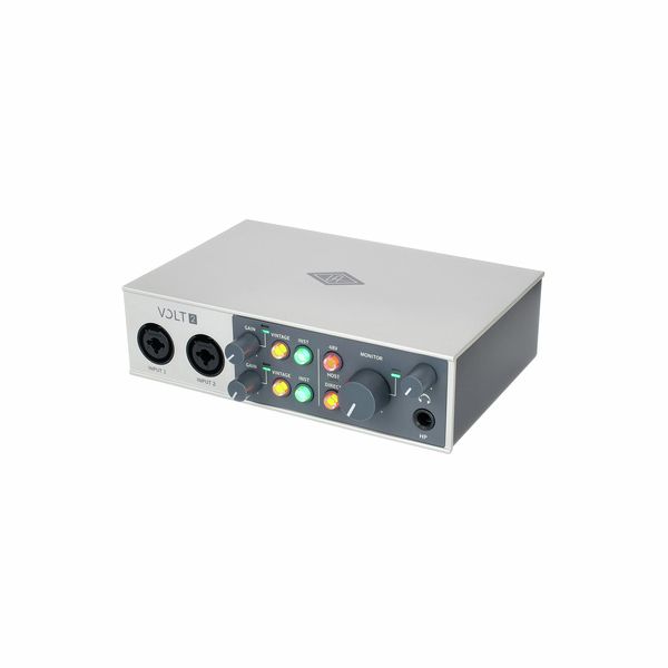 Universal Audio Volt 2 USB-C Audio Interface – 2-In/2-Out Studio Recording Interface with Vintage Mic Preamp Mode