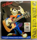 Alice a206 অ্যাকোস্টিক গিটার স্ট্রিং সেট, স্টেইনলেস স্টিল প্লেইন স্ট্রিং, কপার অ্যালোয় উইন্ডিং, (ফসফর ব্রোঞ্জ রঙ) অ্যান্টি-জাস্ট লেপ - guitar strings - Image 3
