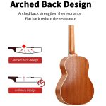 Deviser 26 inch sapele ukelele Tennor size - Image 3