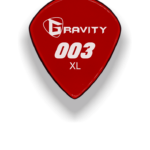 Gravity Pick G003XP 003, Jazz 3 XL, 1.5mm, Polished, Red Handcrafted Acrylic Guitar/Bass Pick, J3 XL JP, 1.5mm Thickness