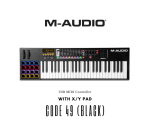 M-Audio Code 49 Black USB MIDI Controller With X/Y Pad