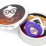 Pick Geek Jazz Guitar Pick Set | 18 Cool Custom Assorted Guitar Picks | for your Electric, Acoustic, or Bass Guitar | 5 Different Shapes and Thicknesses | Presented in a Luxury Metal Pocket Box