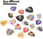 Pick Geek Jazz Guitar Pick Set | 18 Cool Custom Assorted Guitar Picks | for your Electric, Acoustic, or Bass Guitar | 5 Different Shapes and Thicknesses | Presented in a Luxury Metal Pocket Box - Image 3