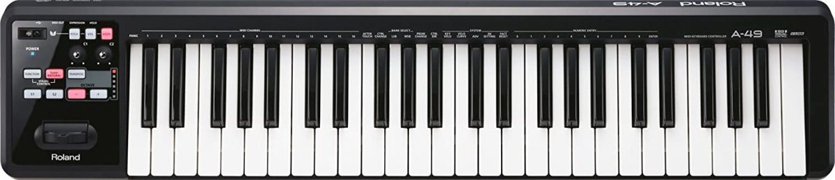 Roland A-49 Lightweight 49-Key MIDI Keyboard Controller - Image 1