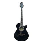 Axe Acostic Guitar with Cover - Black - giter - Image 2