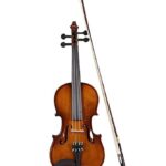 Indian Violin With Case, Bow, String Set and Rosin