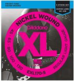 D'Addario EXL170-5 5-String Nickel Wound Bass Guitar Strings, Light, 45-130, Long Scale - Image 2