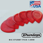 Dunlop 475P1.0 Big Stubby, Red, 1.0mm Guitar Pick Made in USA