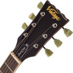 VINTAGE V100 ReIssued Electric Guitar ~ Lemon Drop - Image 4