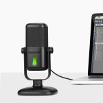 Saramonic SR-MV2000 Large Diaphragm Professional USB Studio Microphone with Magnetic Tabletop Stand, Headphone Out and Multi-Color LED for Computers and Mobile Devices (SR-MV2000) - Image 2