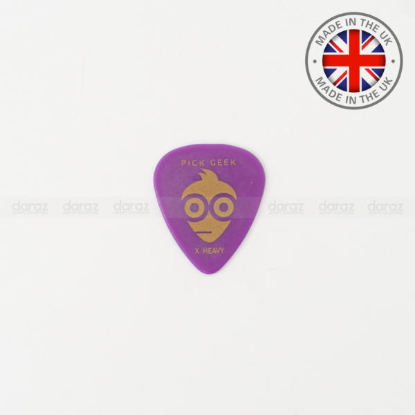 Pick Geek Delrin Guitar Pick  X Heavy (1.5mm) purple Made in UK