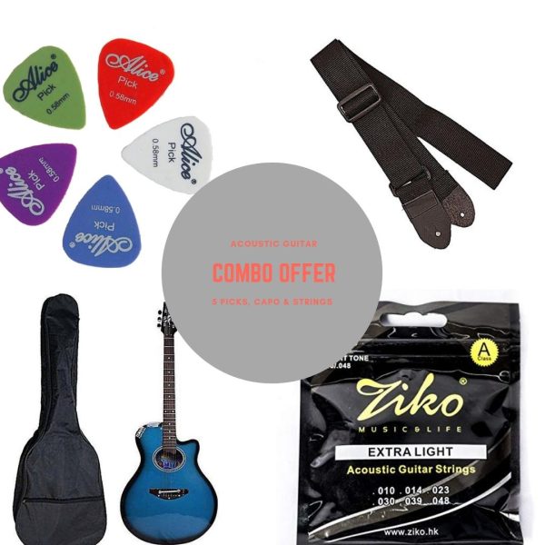 YEMAHA C.M-2 Acoustic Guitar - Blue