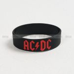 ACDC official Logo printed high quality silicon Wristband