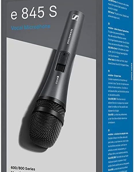 Sennheiser E 845-S Dynamic Super Cardioid Microphone