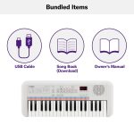 Yamaha Remie PSS-E30 37-Key Portable Mini Keyboard, White