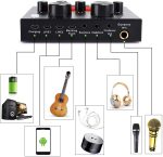 BM-800 Condenser Microphone Full Studio With V8 Sound Card Audio Interface External Usb Live Microphone Sound Card with Bluetooth Function with Smartphones Connections Full Package Setup for Youtuber/ Bloger/Siging/ Studio Recording - Image 5