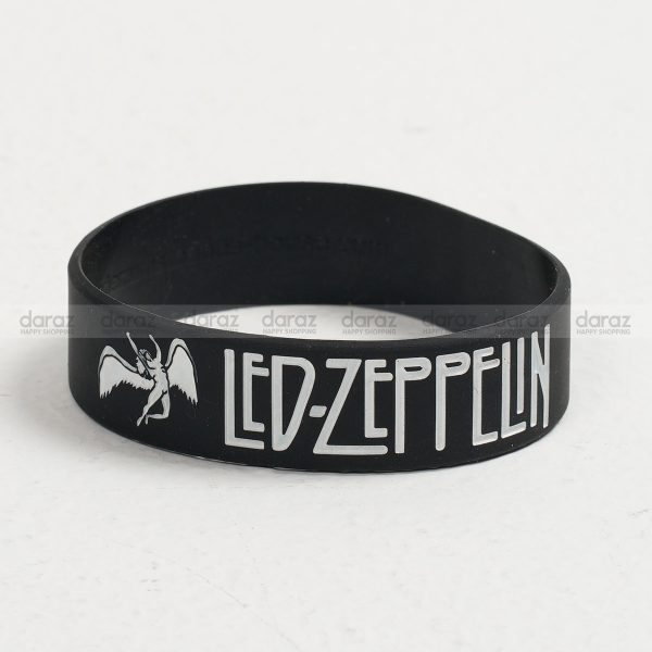 Led Zeppelin English rock band official Logo printed high quality silicon Wristband