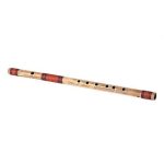 Combo of Bamboo Flute and Flute Bag - Natural Bamboo - Image 2