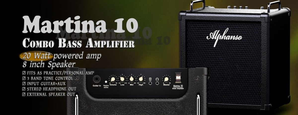 Alphanso Martina 10 bass guitar amplifier 20 watt - Image 2