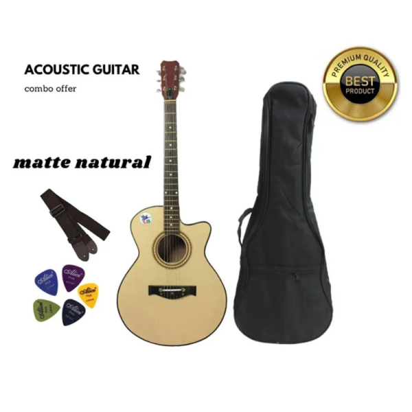 Matte Natural Acoustic Guitar - 2024 Edition