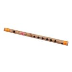 Combo of Scal G-12 Bamboo G Natural Medium Flute and Flute Bag - Wooden - Image 2