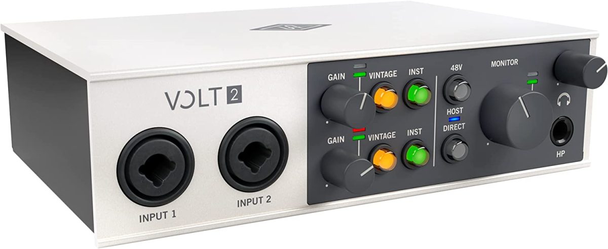 Universal Audio Volt 2 Studio Pack for recording, podcasting, and streaming with USB Interface, Mic, Headphones, essential audio software - Image 1
