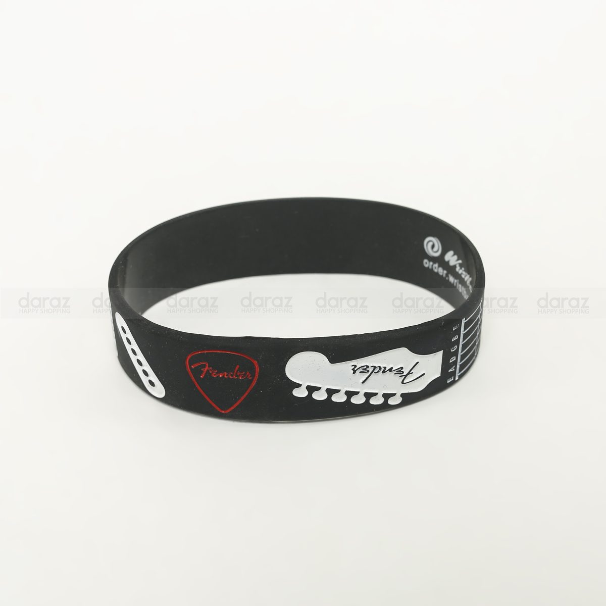 Fender Guitar Official Logo high quality Silicon Wristband for Guitar Lover - Image 1