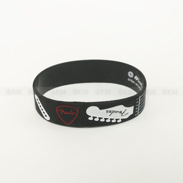 Fender Guitar Official Logo high quality Silicon Wristband for Guitar Lover