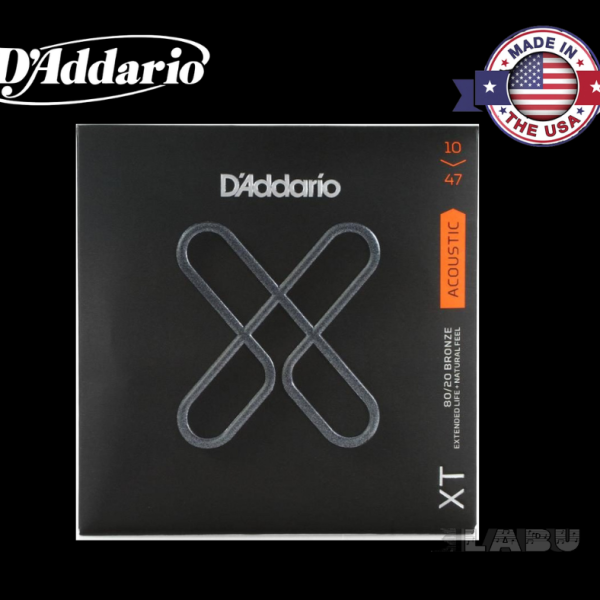 D'Addario XTAPB1047 XT Phosphor Bronze Acoustic Guitar Strings - .010-.047 Extra Light