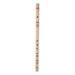 Combo of Bamboo A Sharp Medium Flute for Beginner Series and Flute Bag - Natural - Image 2