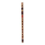 Combo of Scal F-11.5 Bamboo Flute and Flute Bag - Wooden - Image 3