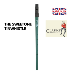 Clarke The Sweetone Tinwhistle Famous Tin Whistle in Green Made in UK
