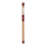 Combo of F Sharp Medium Bamboo Flute and Flute Bag - Natural Bamboo - Image 3