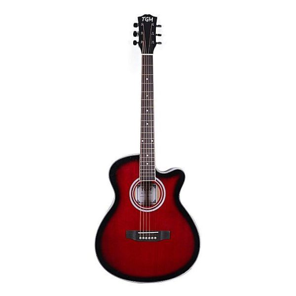 TGM Acoustic Guitar - Maroon