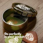 Pick Geek Delrin Guitar Pick Set -16 Pcs Cool Custom Guitar Picks (Plectrums) for Your Electric, Acoustic, or Bass Guitar - Light, Medium, Heavy & X-Heavy - Presented in a Luxury Metal Pocket Box - Image 5