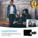 Saramonic SmartMic+ Compact Directional Microphone with 3.5mm TRRS Plug for Smartphones and Tablets