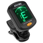AROMA  Digital Clip-on Electric Guitar Tuner Foldable Rotating Clip High Sensitivity Ukulele Guitar Parts & Accessories - Image 2