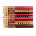Great Sounding Traditional Colorful Bamboo Whistle Flute Set of  12 Pieces- Kids Gift Flute (Wholesale Deal)