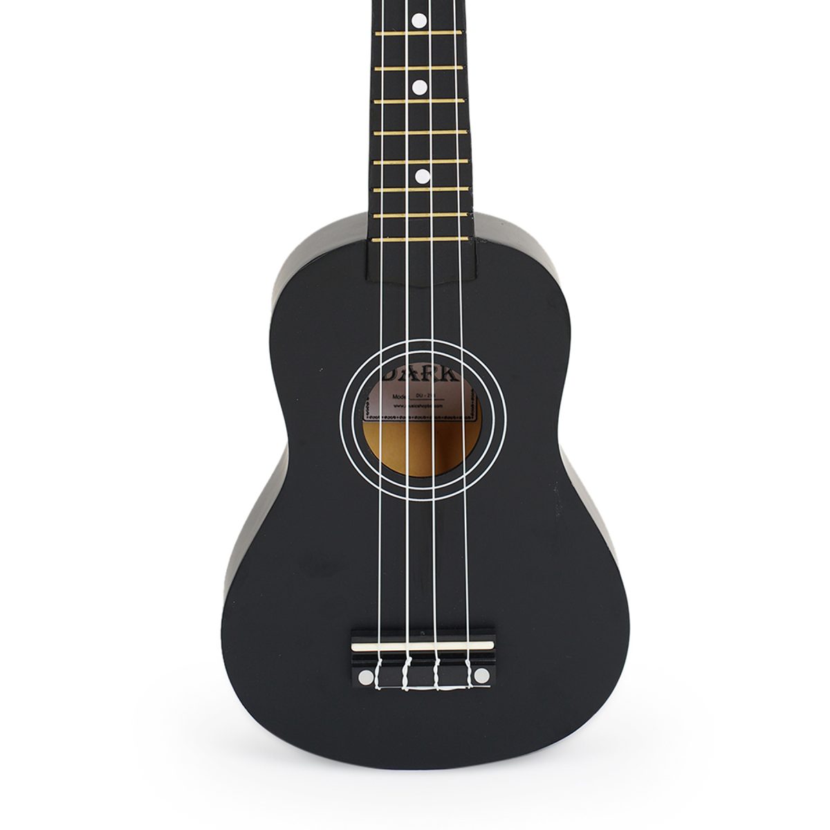 DARK DU-21B 21'' Soprano Ukulele Hawaii Mini Guitar Ukulele 12 Fret with bag, picks, belt and strings - Image 1