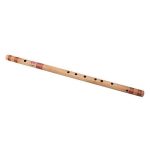 Combo of Scal G-12 Bamboo Flute and Flute Bag - Wooden - Image 2
