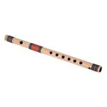 Combo of Bamboo Flute and Flute Bag - Natural Bamboo - Image 2