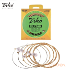 ZIKO DCZ-012 Light Acoustic Guitar Strings Hexagon Alloy Wire Brass Wound Corrosion Resistant 6 Strings Set Musical Instrument Accessories