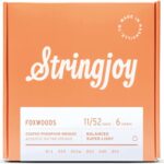 Stringjoy Foxwoods Coated Phosphor Bronze Acoustic Guitar Strings FW1152 , (Super Light Gauge - 11-52)