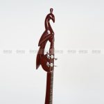 Custom Guitar Style  Dotara Deluxe Bass  Carved Wood Instrument, 4 String Guitar, Bangladeshi Musical Instrument with electric output - Image 4