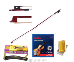 Violin Combo Offer Violin Shoulder Rest, Violin Bow, Violin Rosin & Strings Set Combo accessories