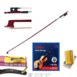 Violin Combo Offer Violin Shoulder Rest, Violin Bow, Violin Rosin & Strings Set Combo accessories