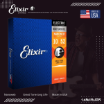 Elixir Strings 12077 Nanoweb Electric Guitar Strings - .010-.052 Light Top Heavy Bottom